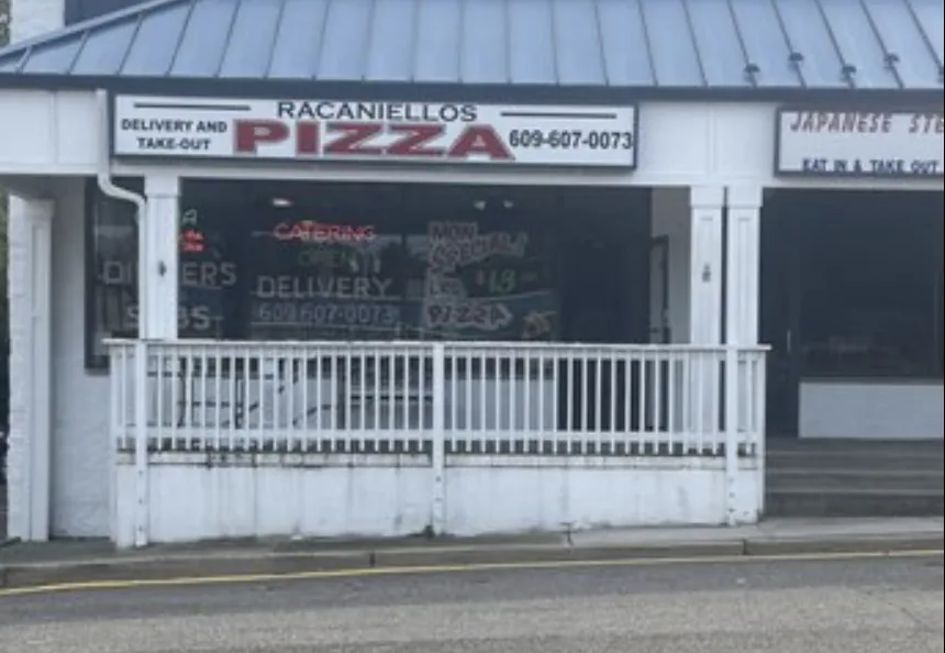Racaniello's Pizzeria storefront on West Bay Avenue in Barnegat